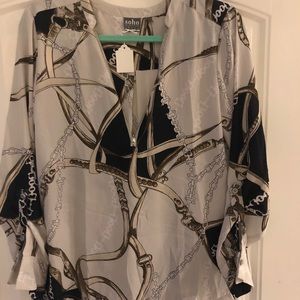 SOHO printed blouse by New York & Company